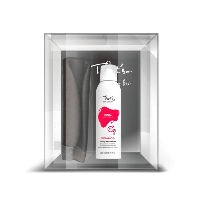 That'so On The Go Beauty Box (3 Proϊonta) Olokliromeni Empeiria Self Tan Peripoiisis kai Lampsis On The Go Dark-Self-Tan Spray ga Prosopo & Soma 125ml & That'so Tanning Mitt Double Use Gnti Diplis Opsis ga Self tan Peripoiisi kai Apali Apolepisi 1pc & Tonic Glow Firming Mousse 200ml